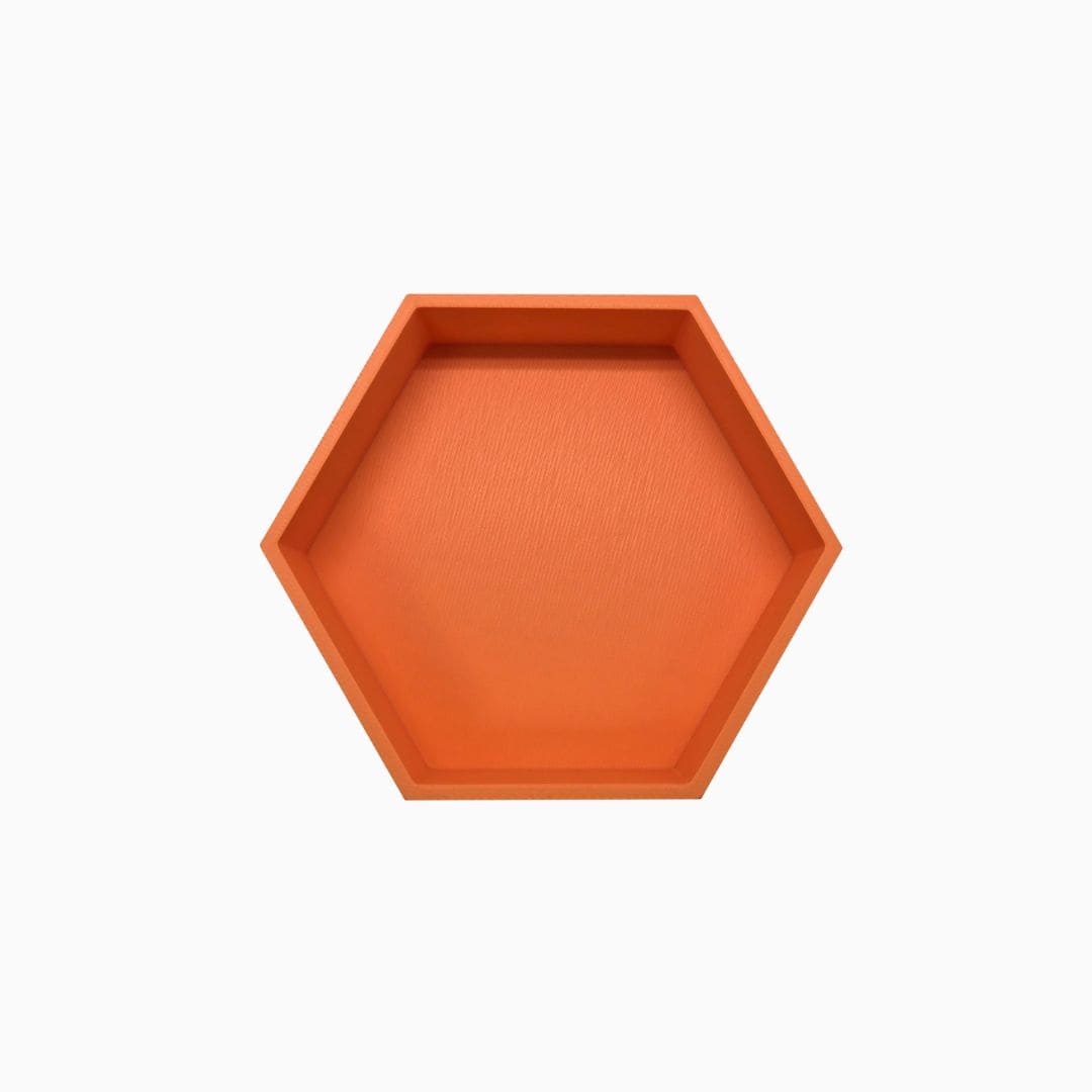 Grennn speelbakje 'mandigo' zeshoekig in de kleur oranje