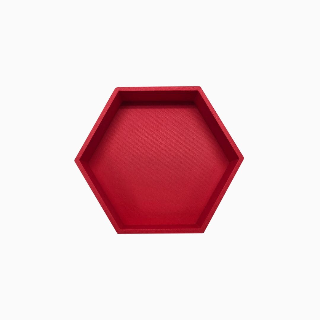 Grennn speelbakje 'mandigo' zeshoekig in de kleur rood