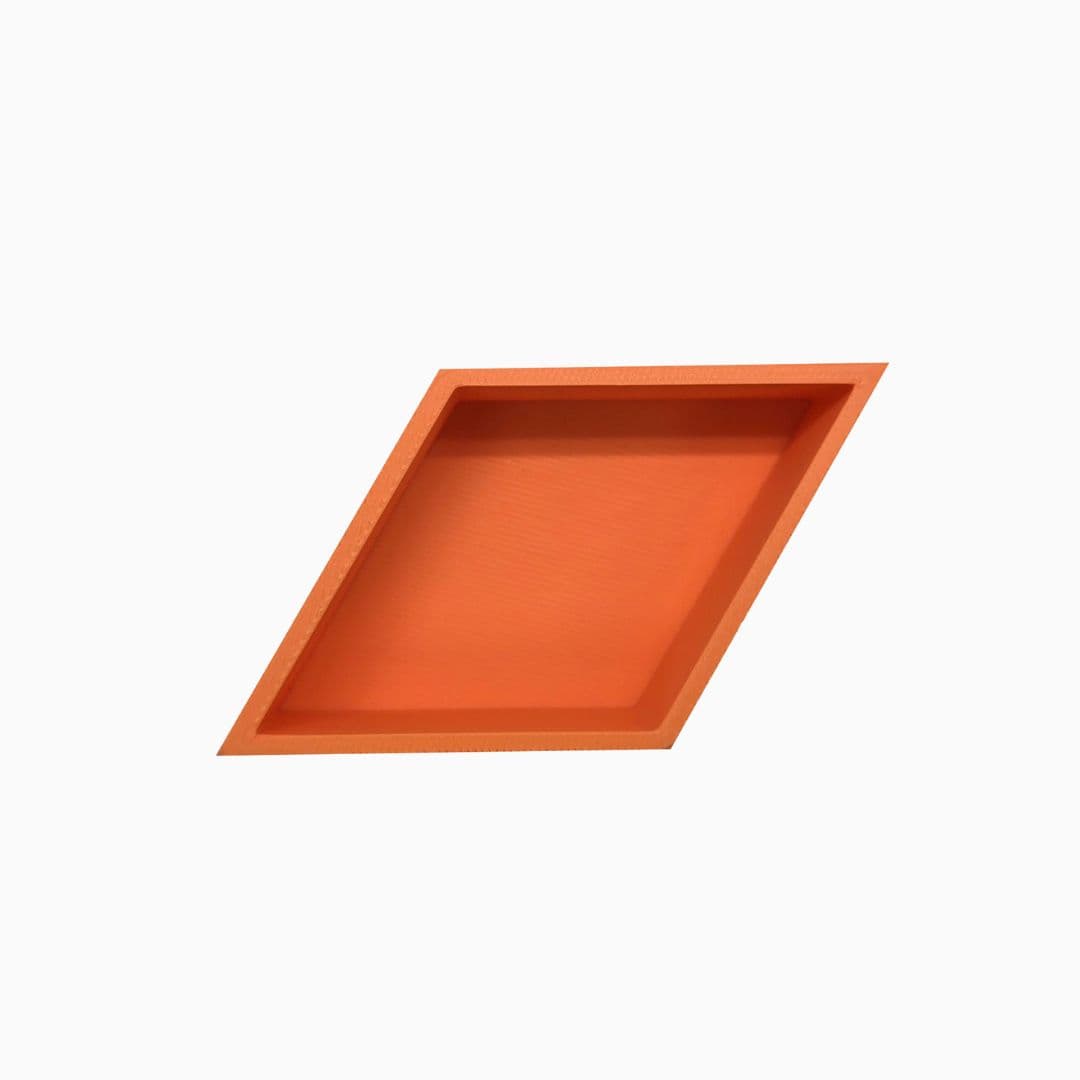 Grennn speelbakje 'mandigo' ruit in de kleur oranje