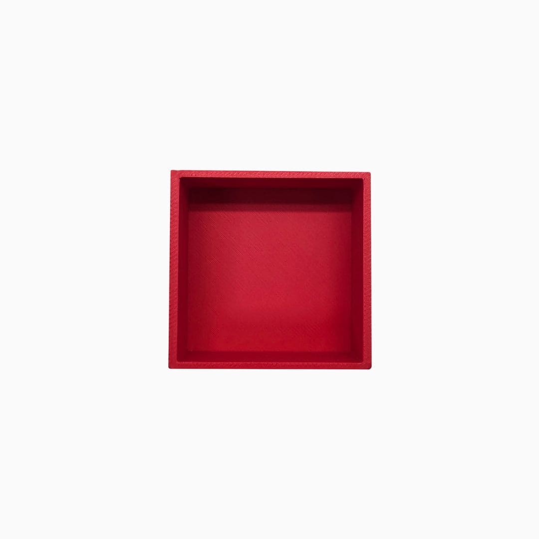 Grennn speelbakje 'mandigo' vierkant in de kleur rood