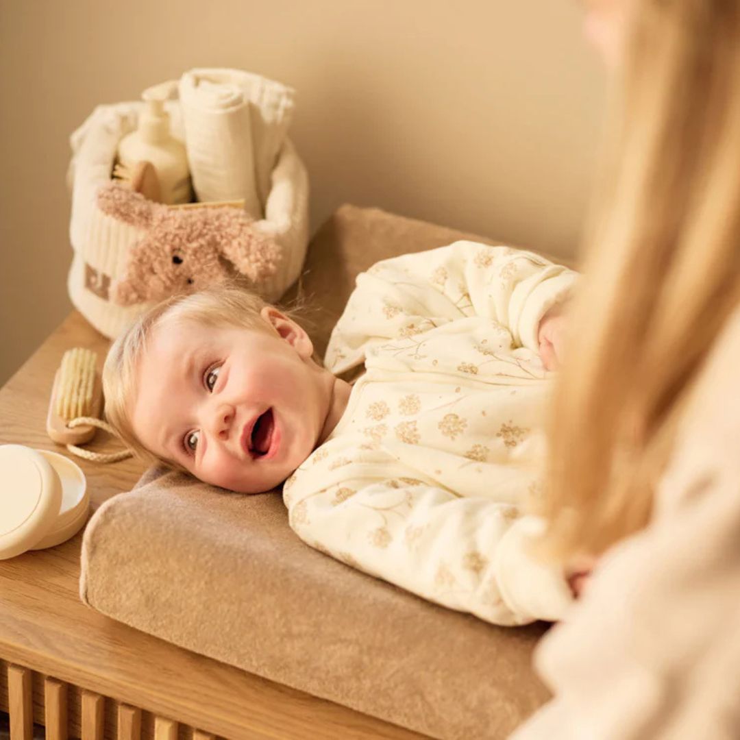 Jollein aankleedkussenhoes badstof - milky coffee