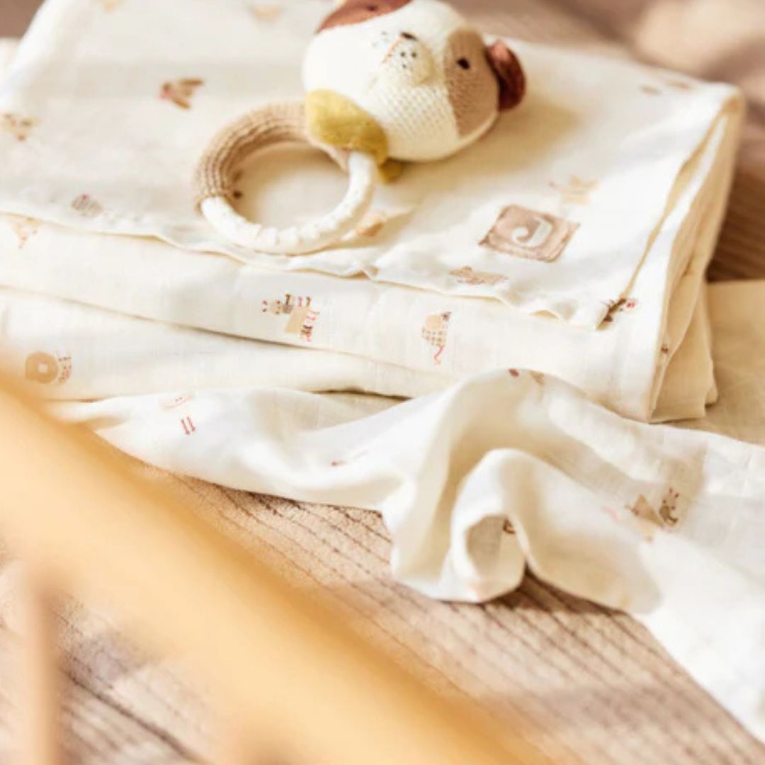 Jollein hydrofiele doeken set Animal Friends - 2st