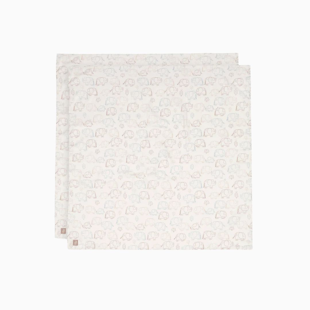 Jollein hydrofiele doeken set Elephant Tales - 2st