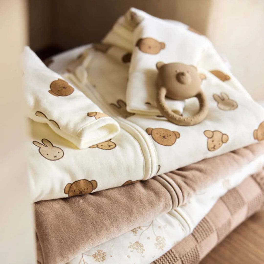 Jollein newborn slaapzak 60cm met afritsbare mouwen - miffy and friends