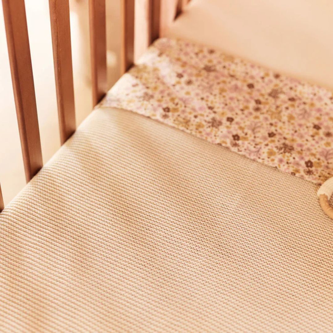 Jollein ledikantdeken 100x150cm basic knit oatmeal