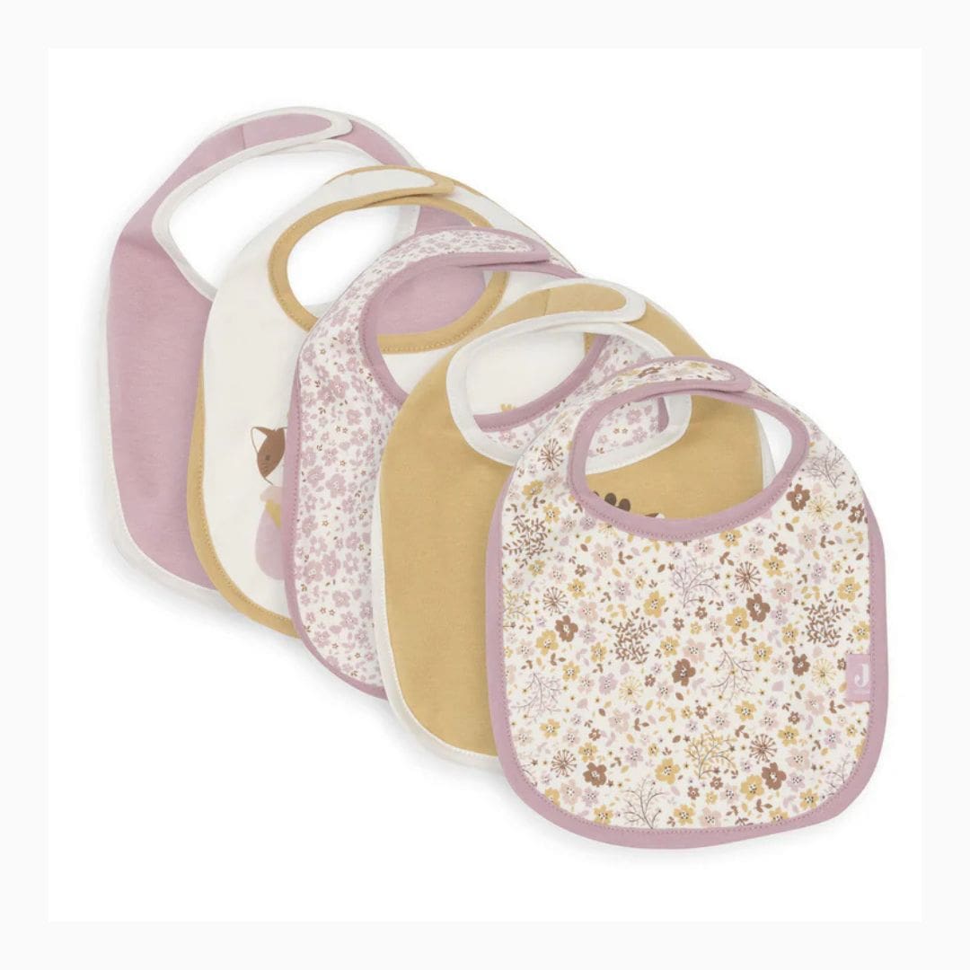 Jollein slabben set van 5 - Flower Fairies