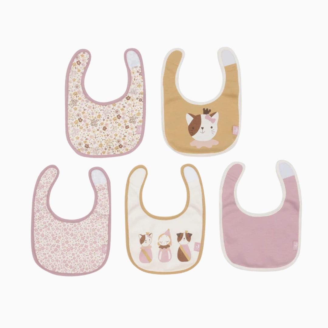 Jollein slabben set van 5 - Flower Fairies