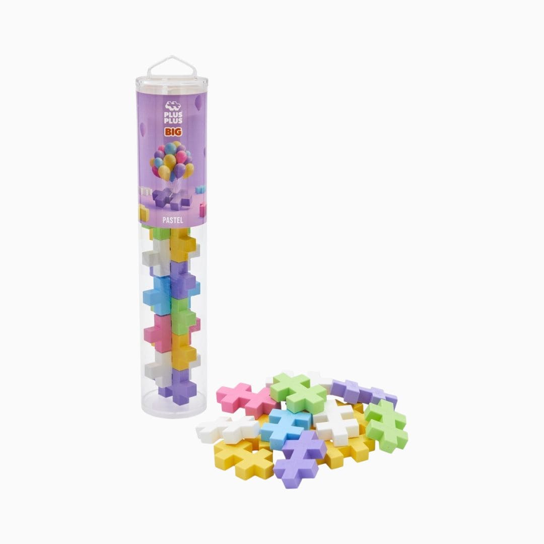 PlusPlus BIG Tube Pastel bouwspeelgoed - 15 stuks