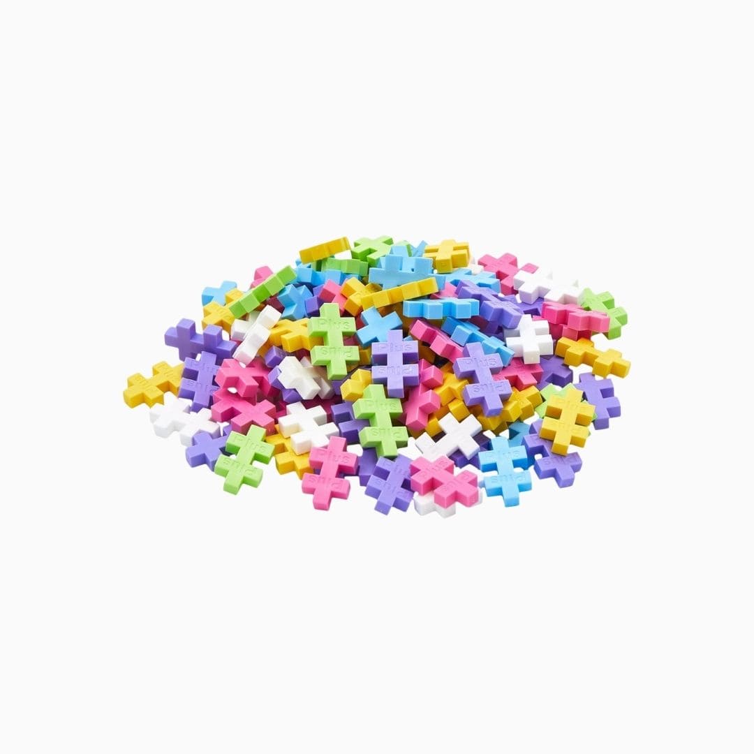 PlusPlus tube met constructie speelgoed in pastel tinten
