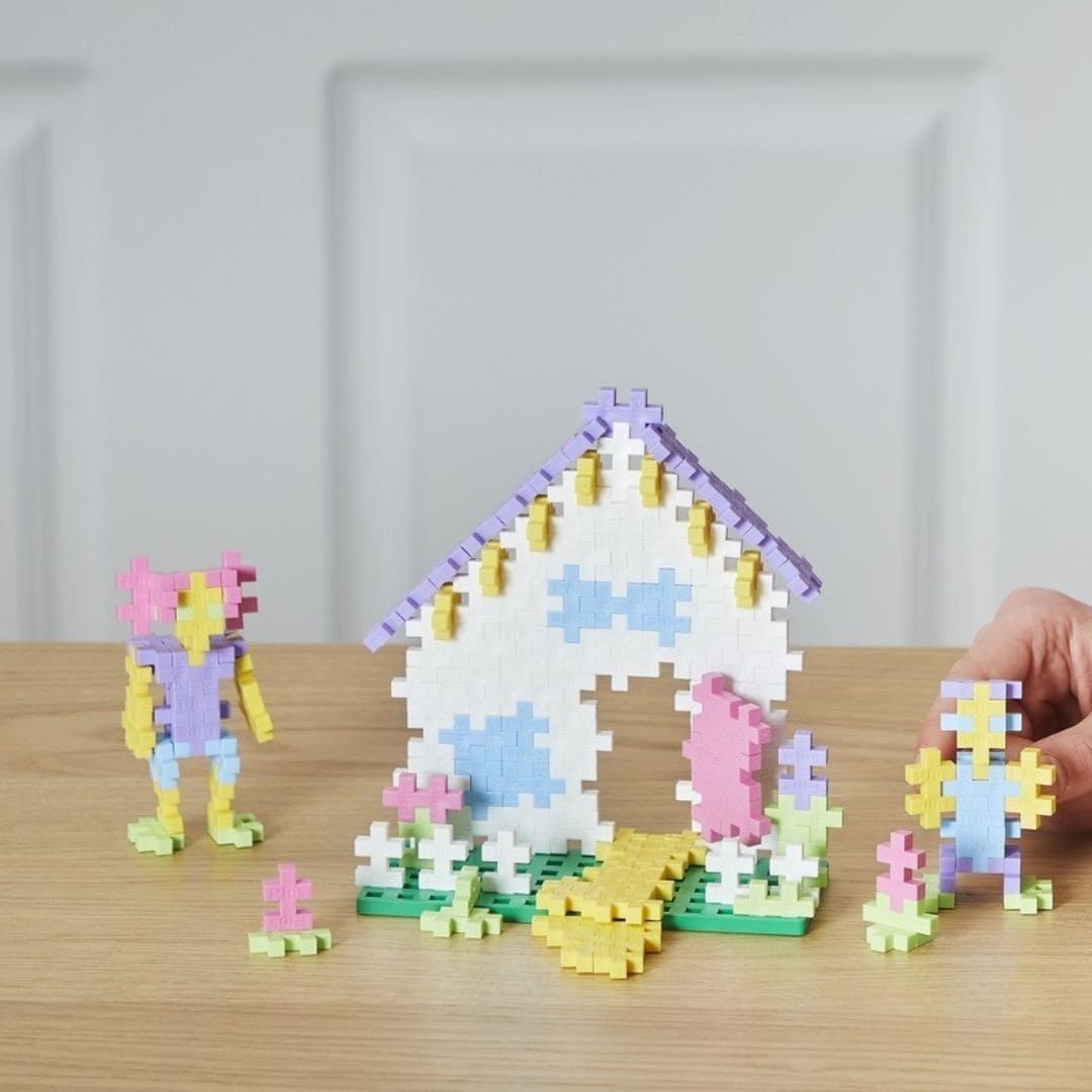 PlusPlus tube met constructie speelgoed in pastel tinten