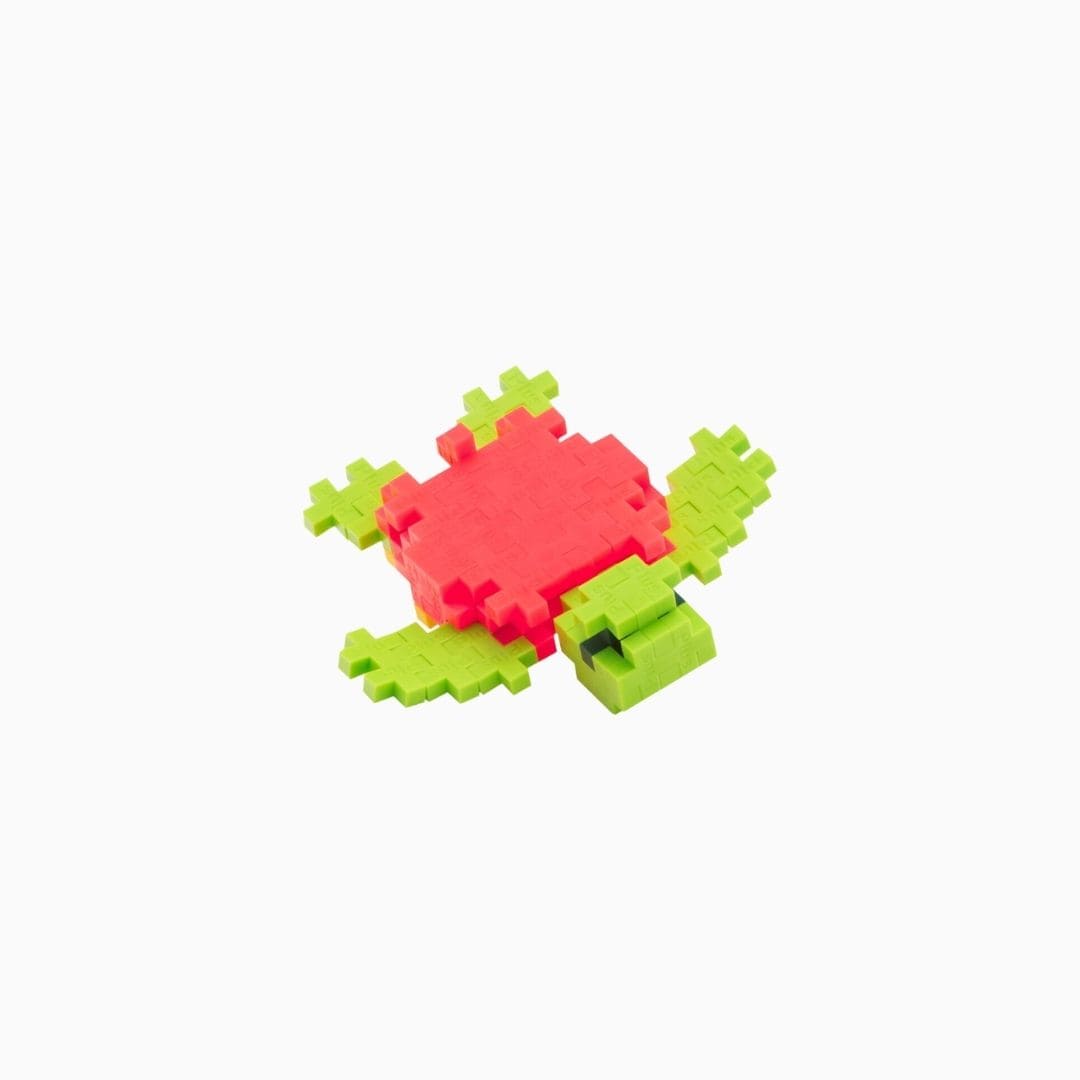 PlusPlus open einde constructie speelgoed zee schildpad