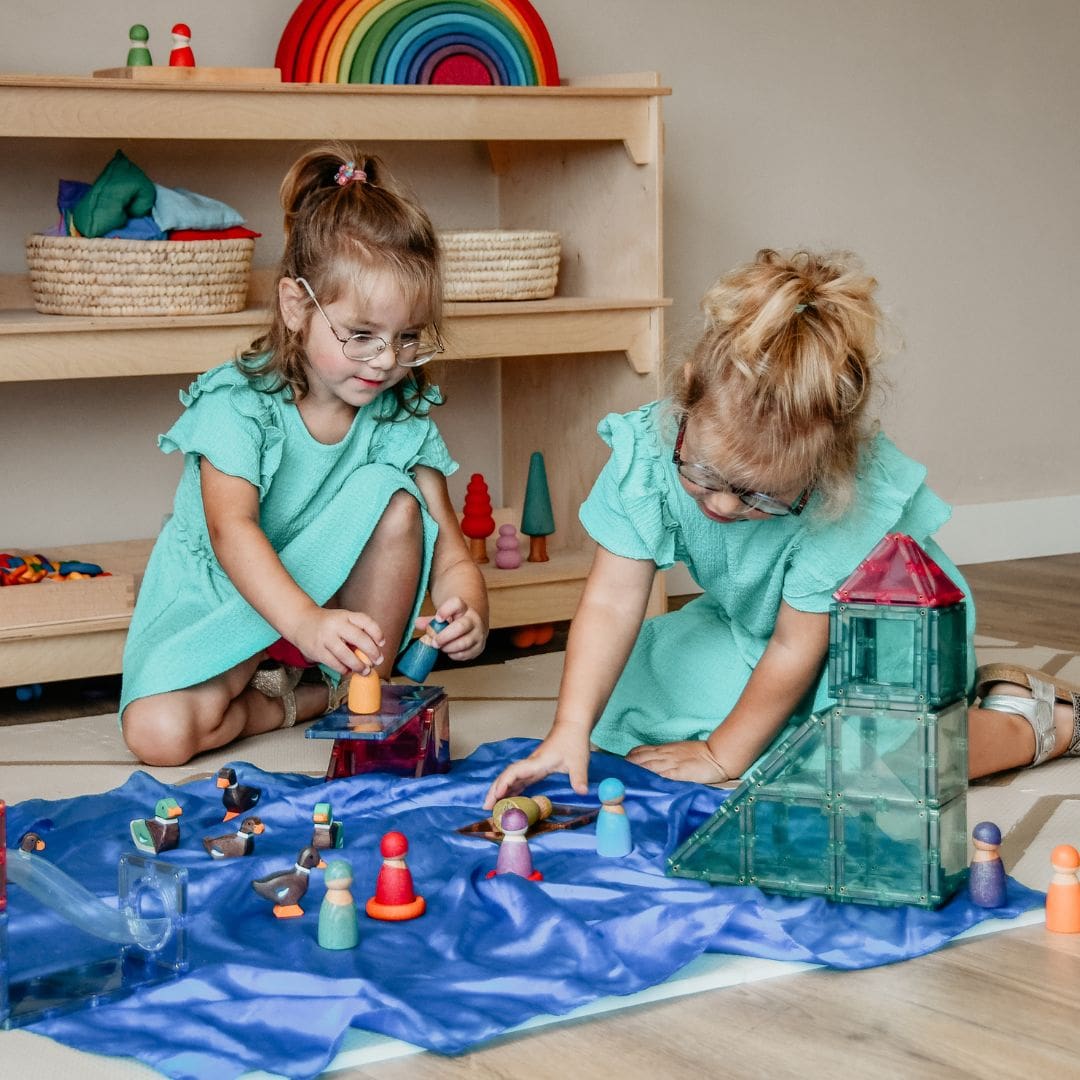 Sarah's Silks speelzijde in de blauwe kleur royal blue van 88 bij 88 cm