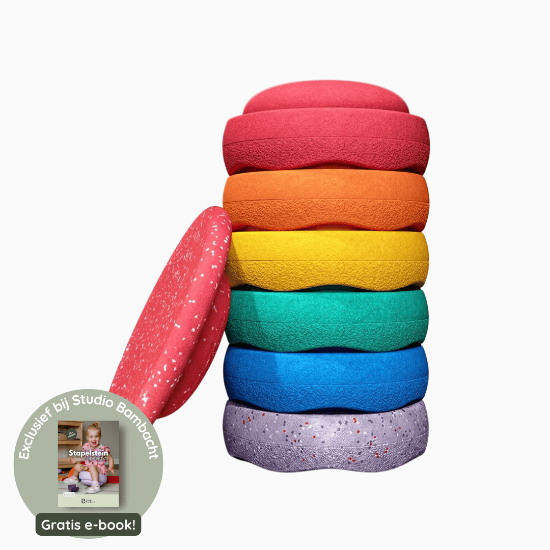 stapelstein regenboog winter special set met balansbord