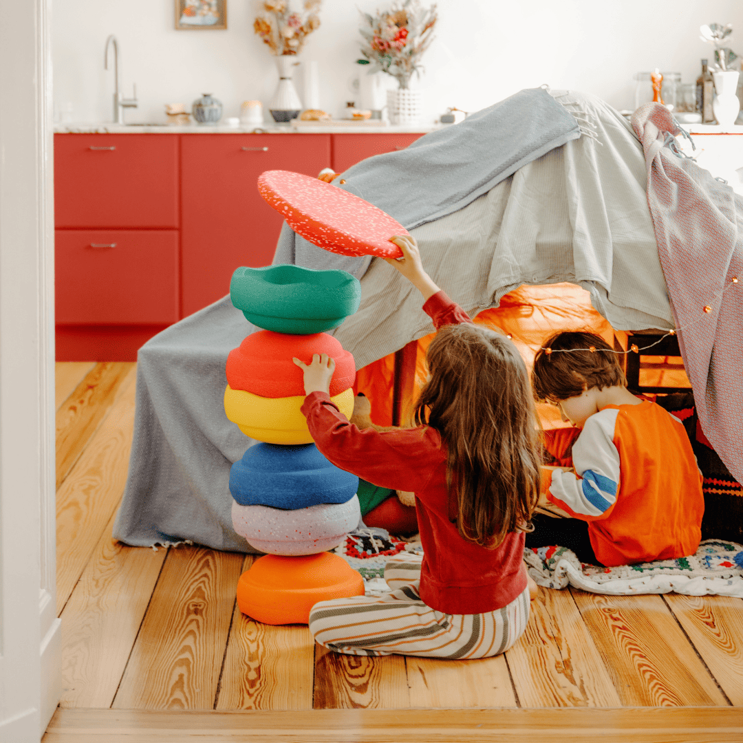 stapelstein regenboog winter special set met balansbord