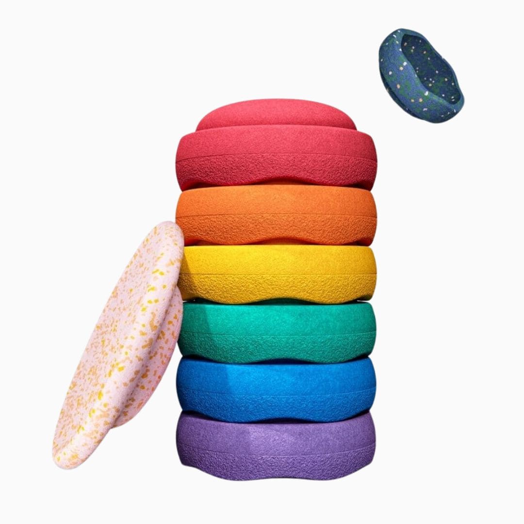 Stapelstein stenen spring special set met balance board en mini steen