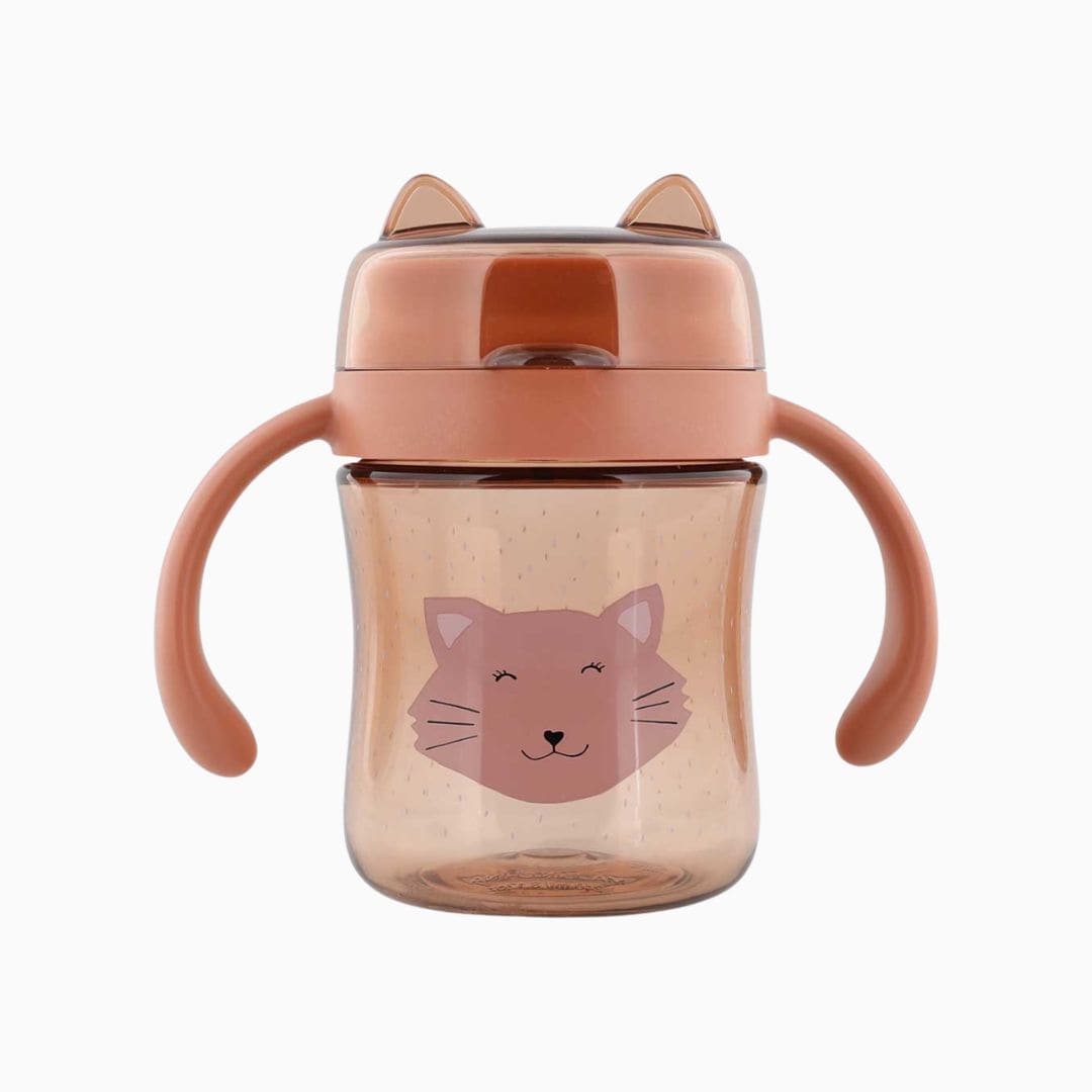 Trixie 360° drinkfles met handvatten in het thema Mrs. Cat