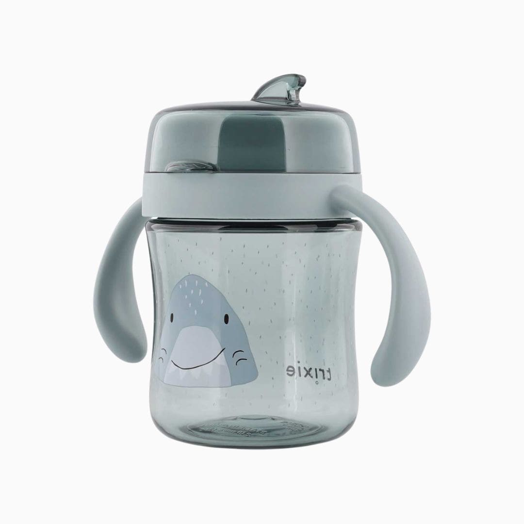 Trixie 360° drinkfles met handvatten in het thema Mr. Shark