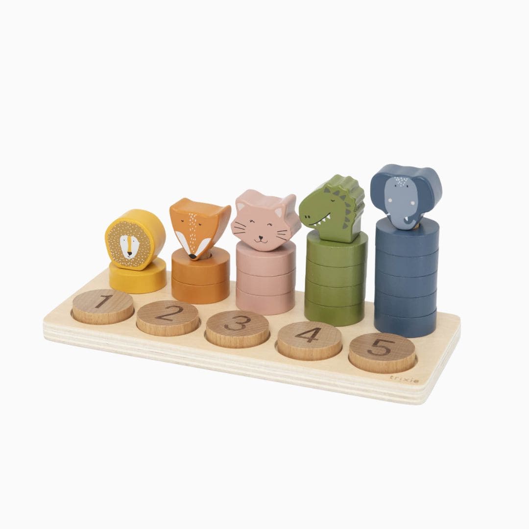 Trixie houten telpuzzel dieren