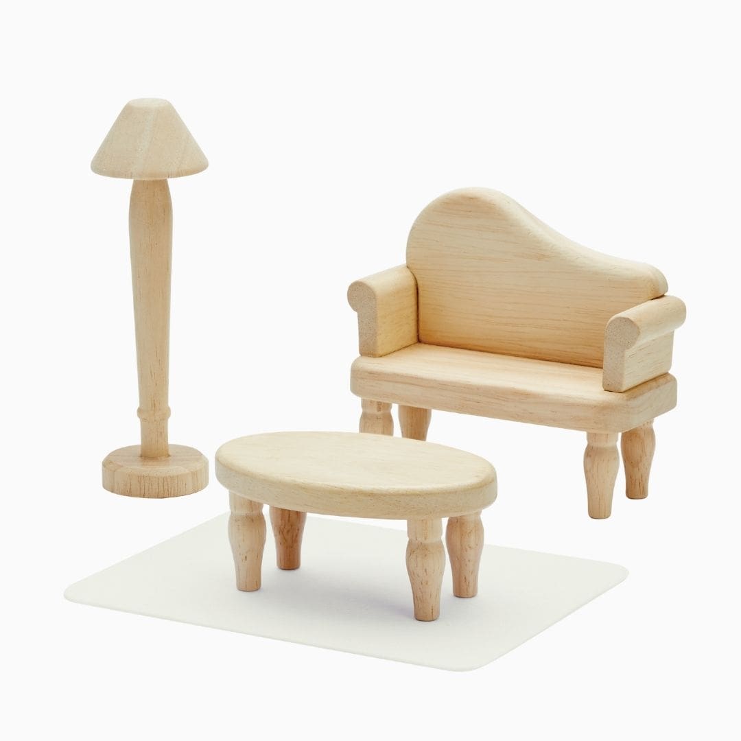 PlanToys poppenhuismeubels hout