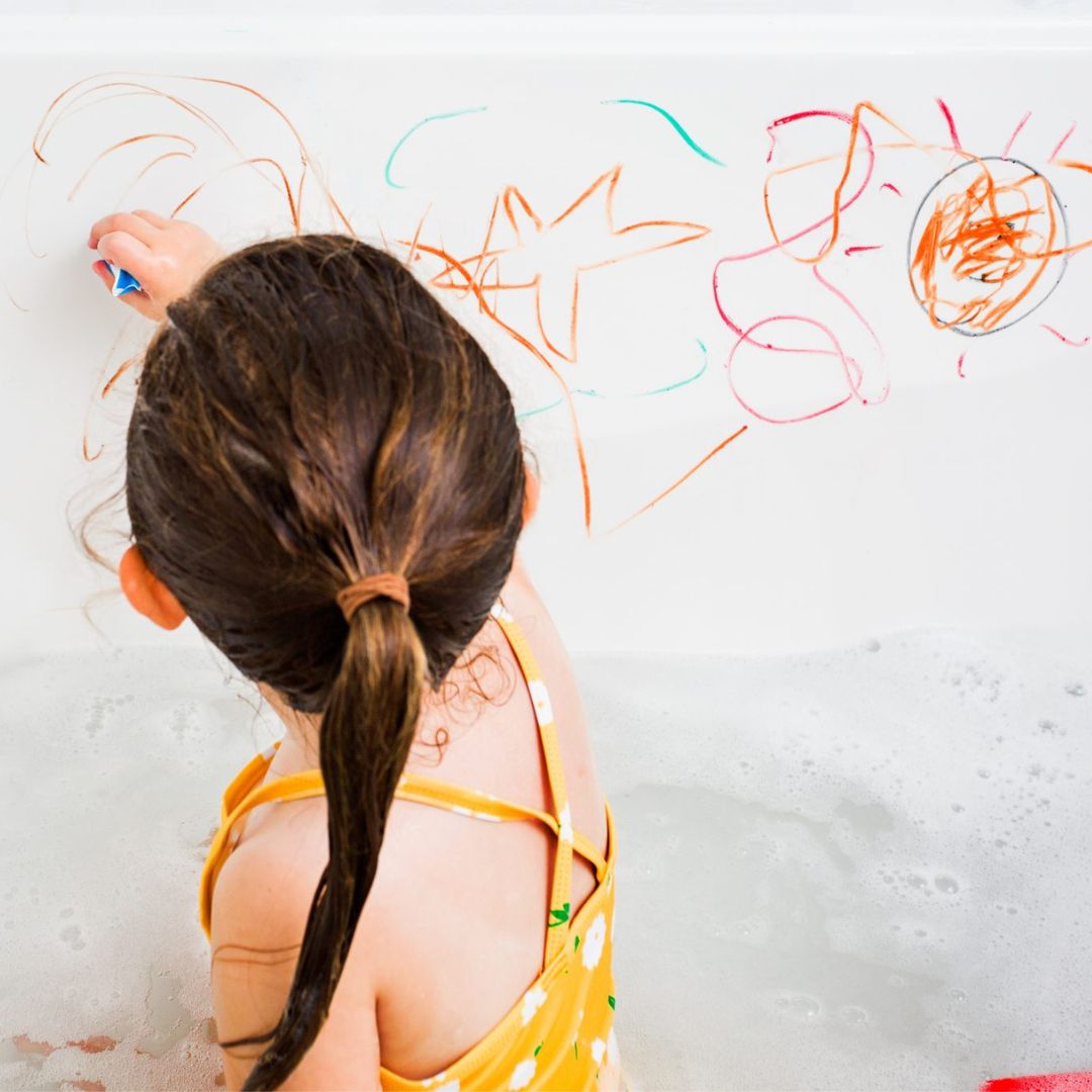 Kitpas krijtjes voor bad en douche set van 10