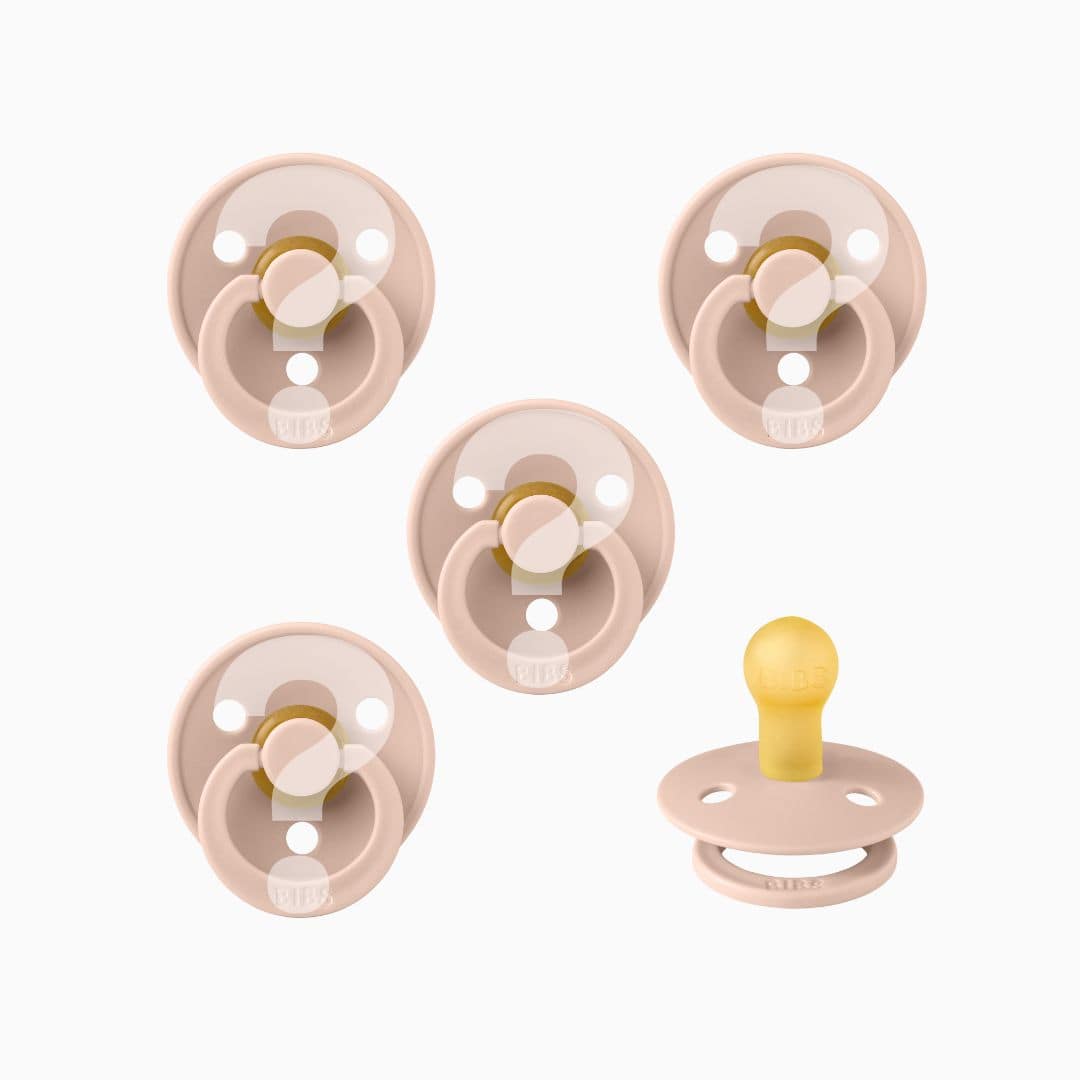 BIBS aanbieding ronde spenen natuurrubber 5 voor 15 euro