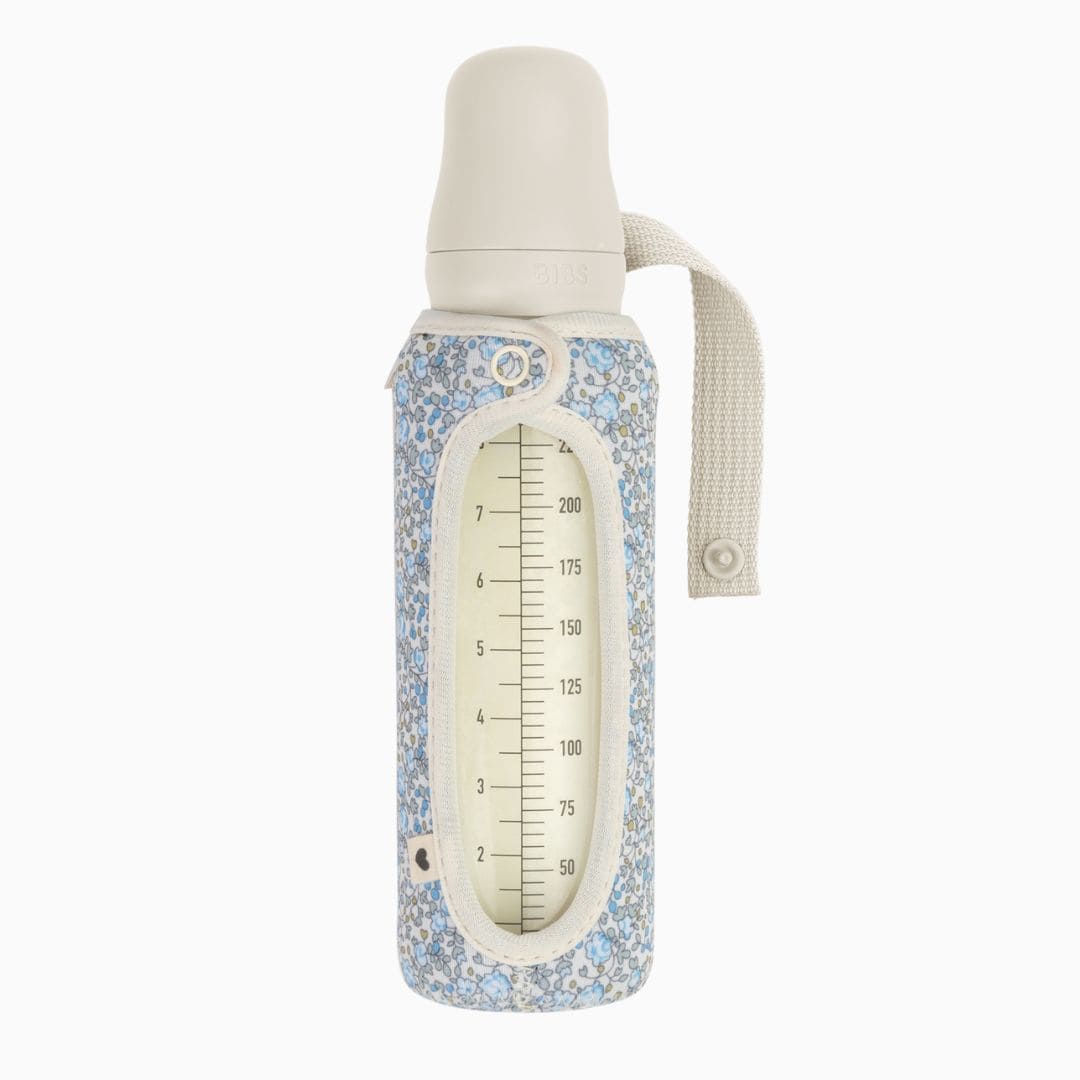 BIBS x Liberty flesetuis assortiment om de glazen BIBS flessen te beschermen