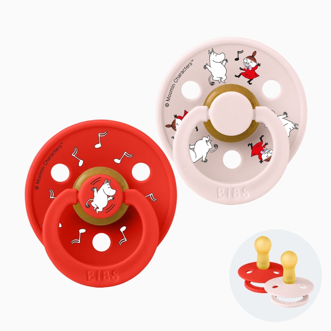 BIBS speen moomin met ronde speenvorm van latex