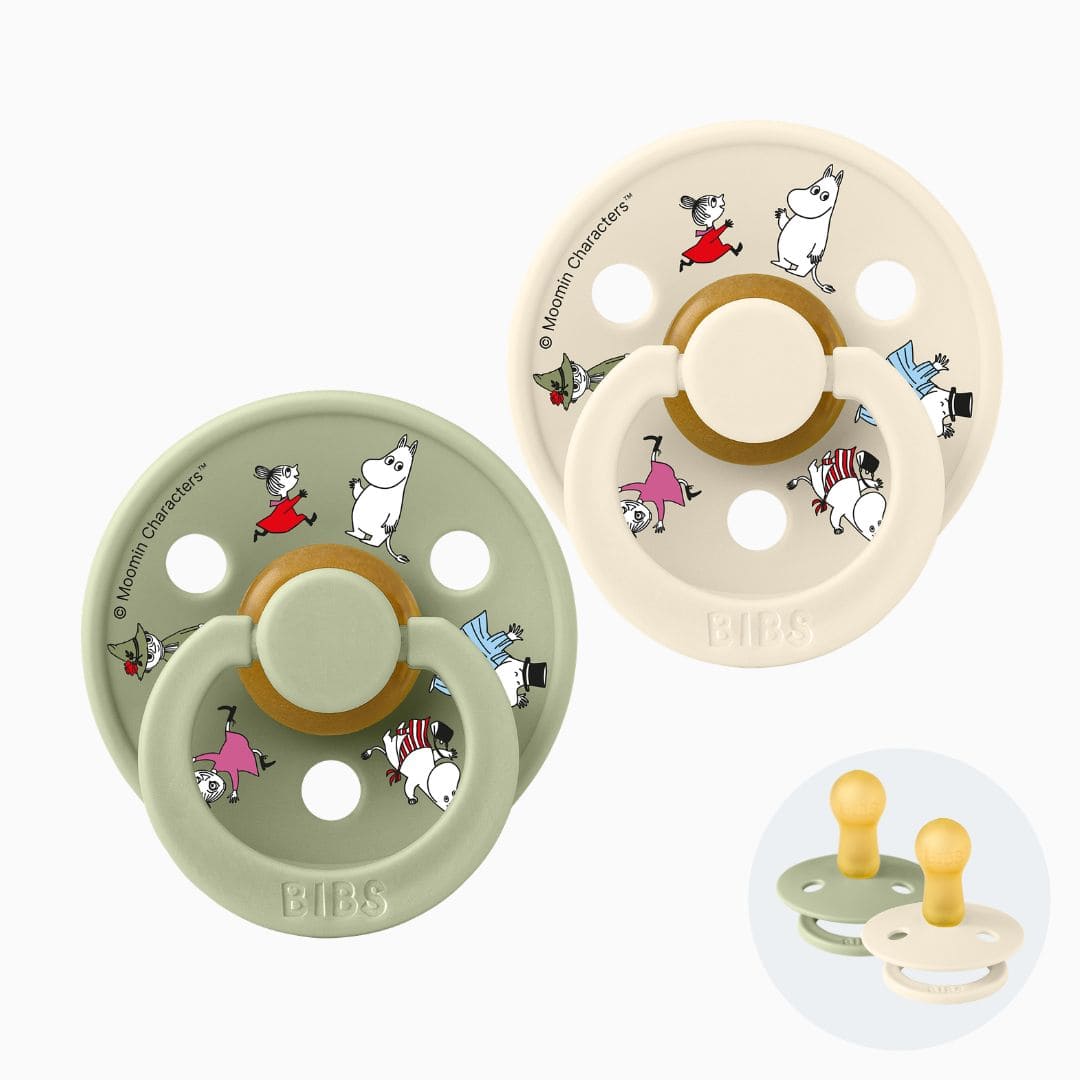 BIBS speen moomin met ronde speenvorm van latex
