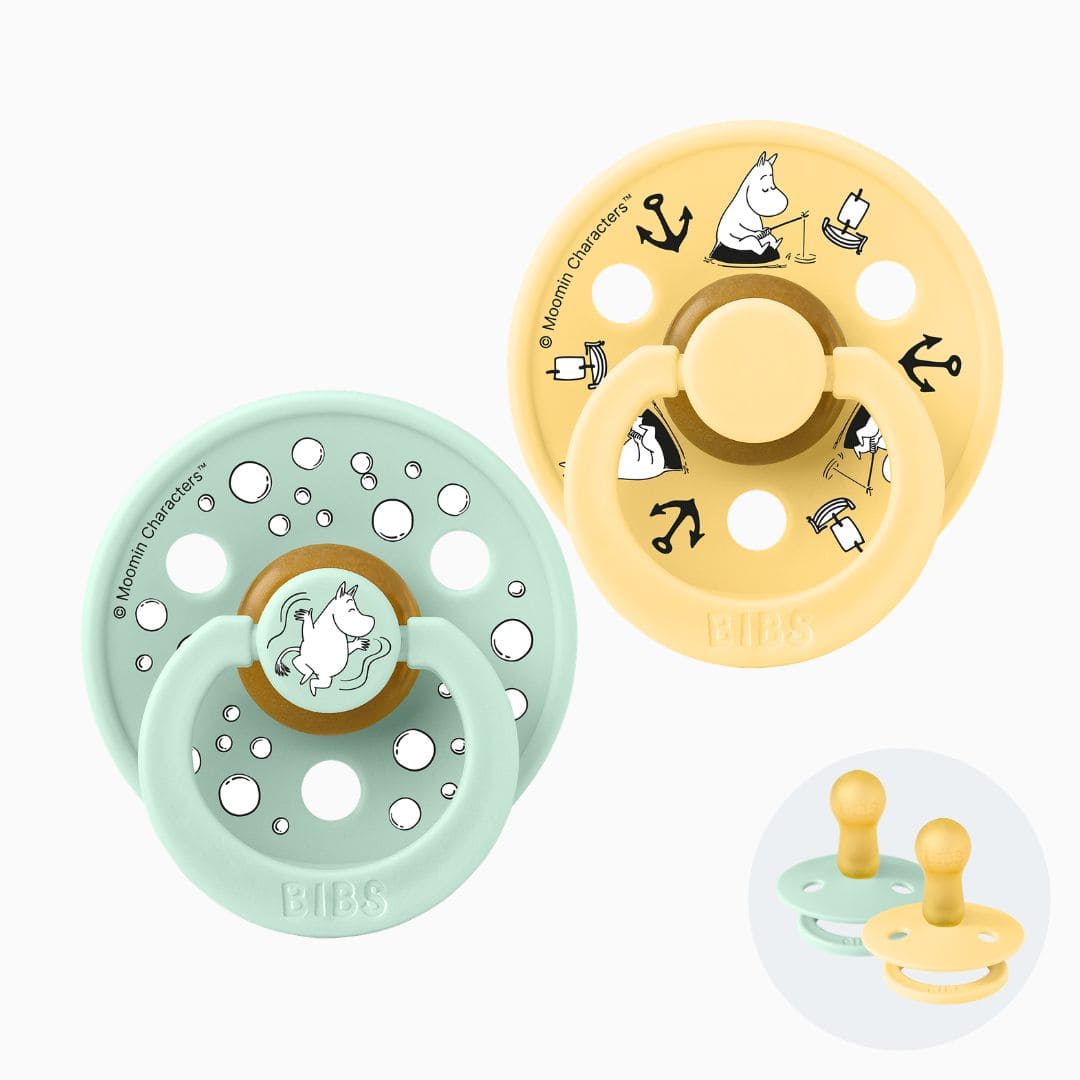 BIBS speen moomin met ronde speenvorm van latex