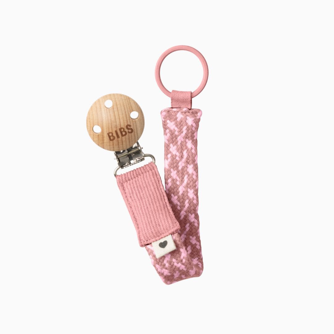 BIBS speenkoord in de roze kleur Dusty pink