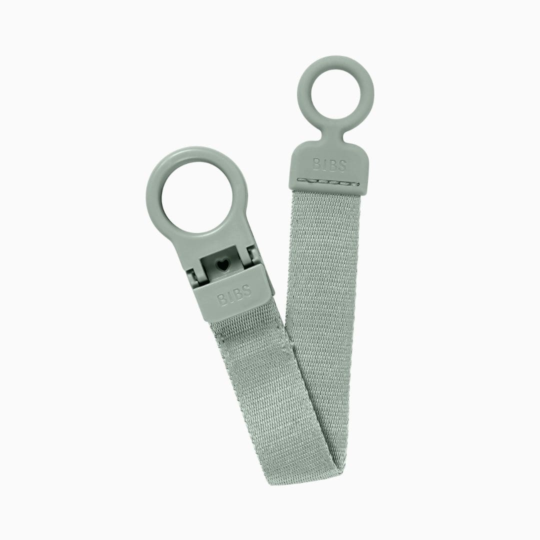 BIBS Loop Clip speenkoord in de groene kleur sage