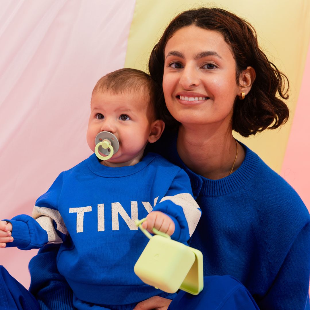 BIBS speen met ronde speenvorm van natuurrubber latex uit de Fushion collectie in de groene kleur sage en hunter green