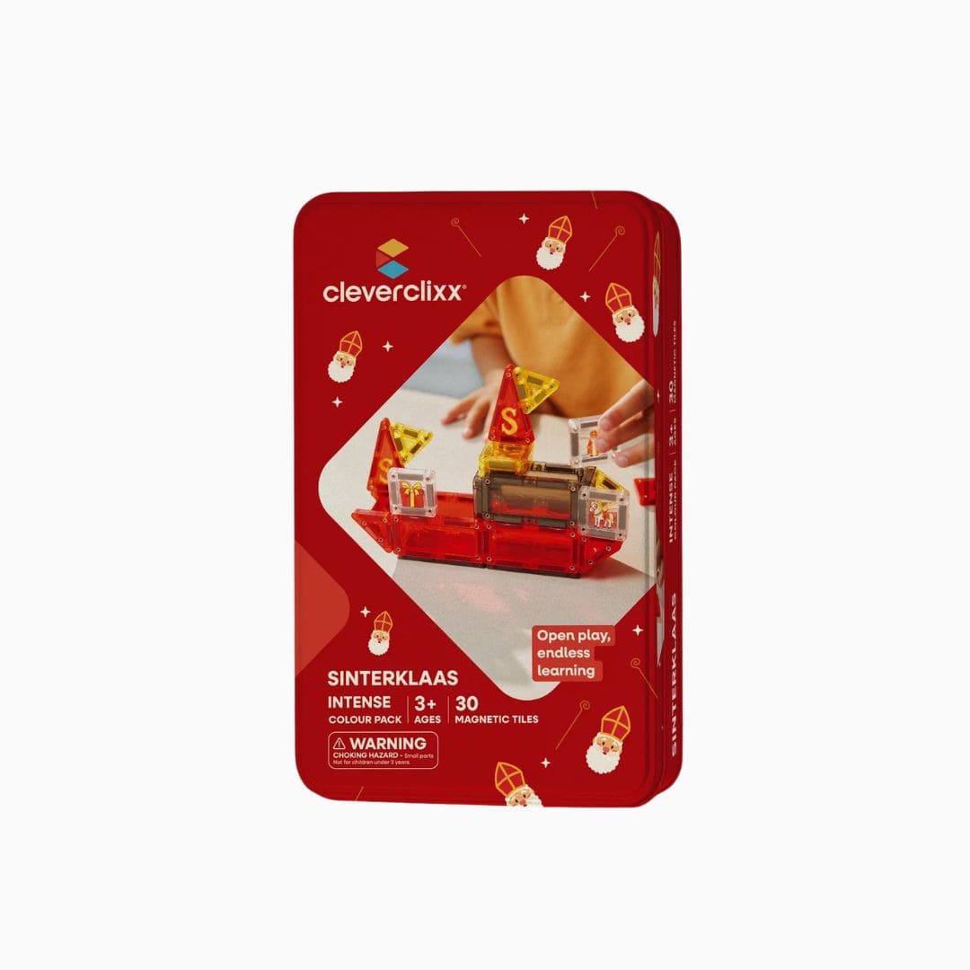 Cleverclixx Mini magnetische tegels voor onderweg in Sinterklaas thema - 30-delig