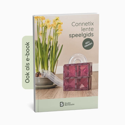 Connetix lente speelgids met bouwideeën voor magnetische tegels