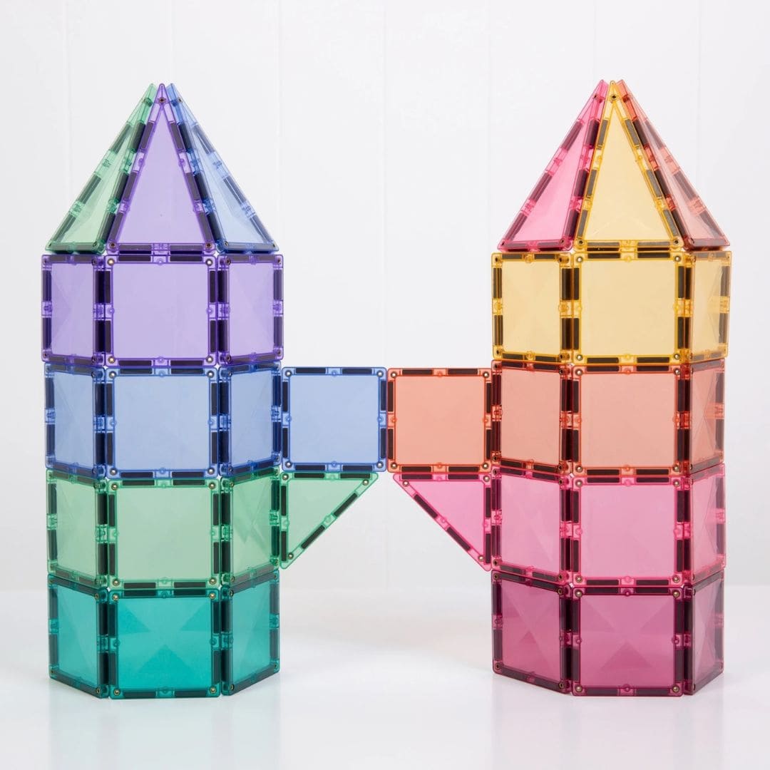 CONNETIX pastel starter pakket met 56 magnetische tegels