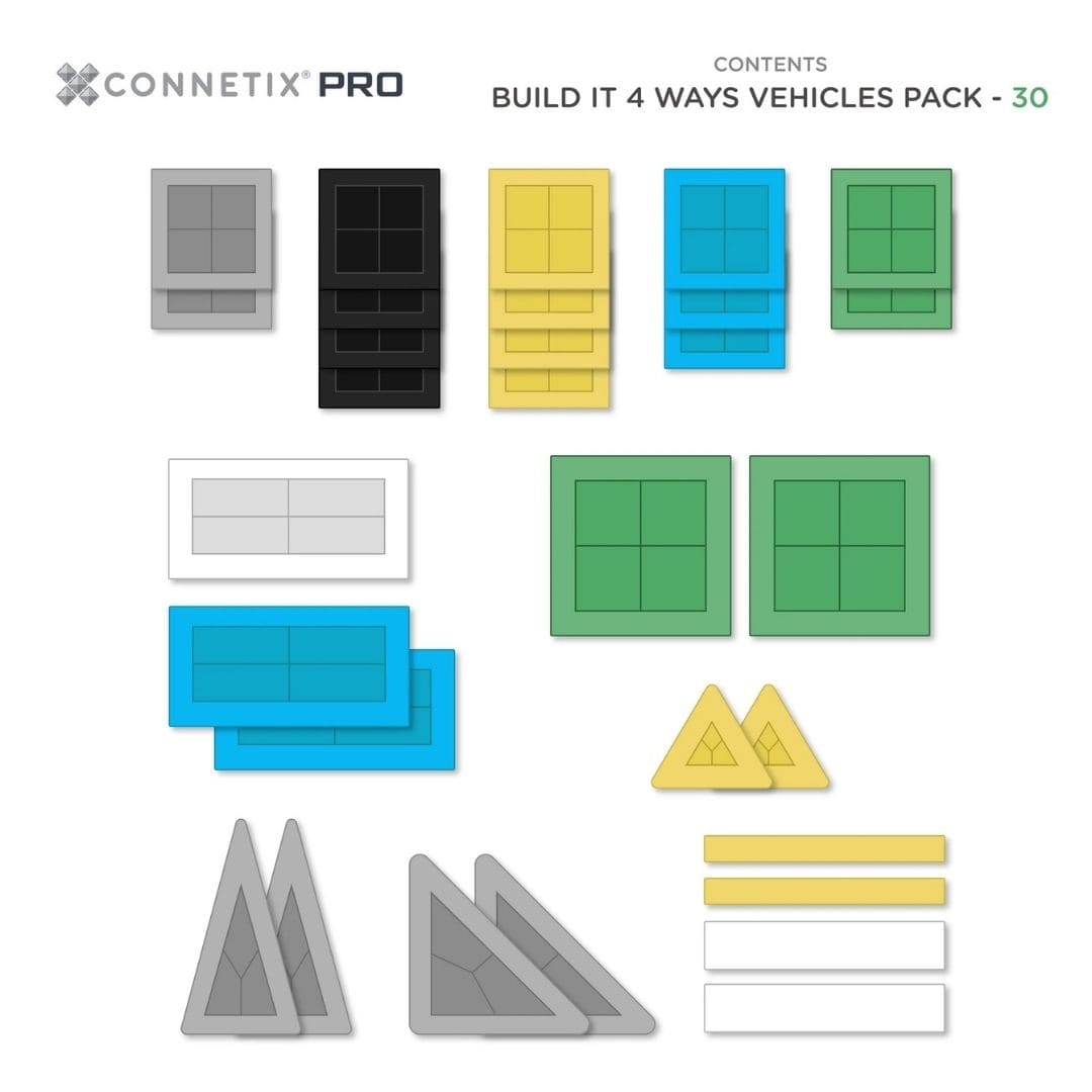 Connetix pro magnetische tegels vehicles pack
