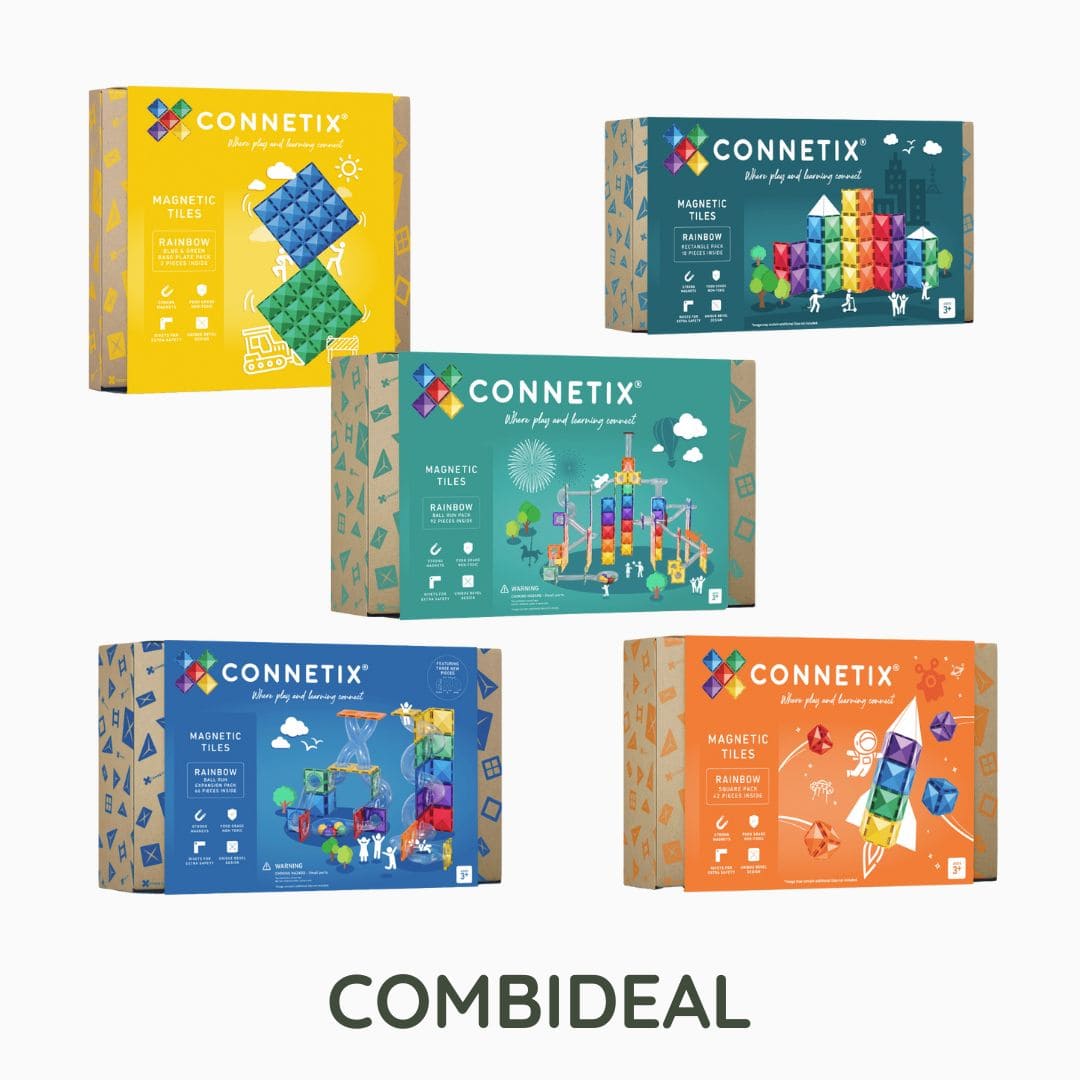 Connetix rainbow ball run actie set