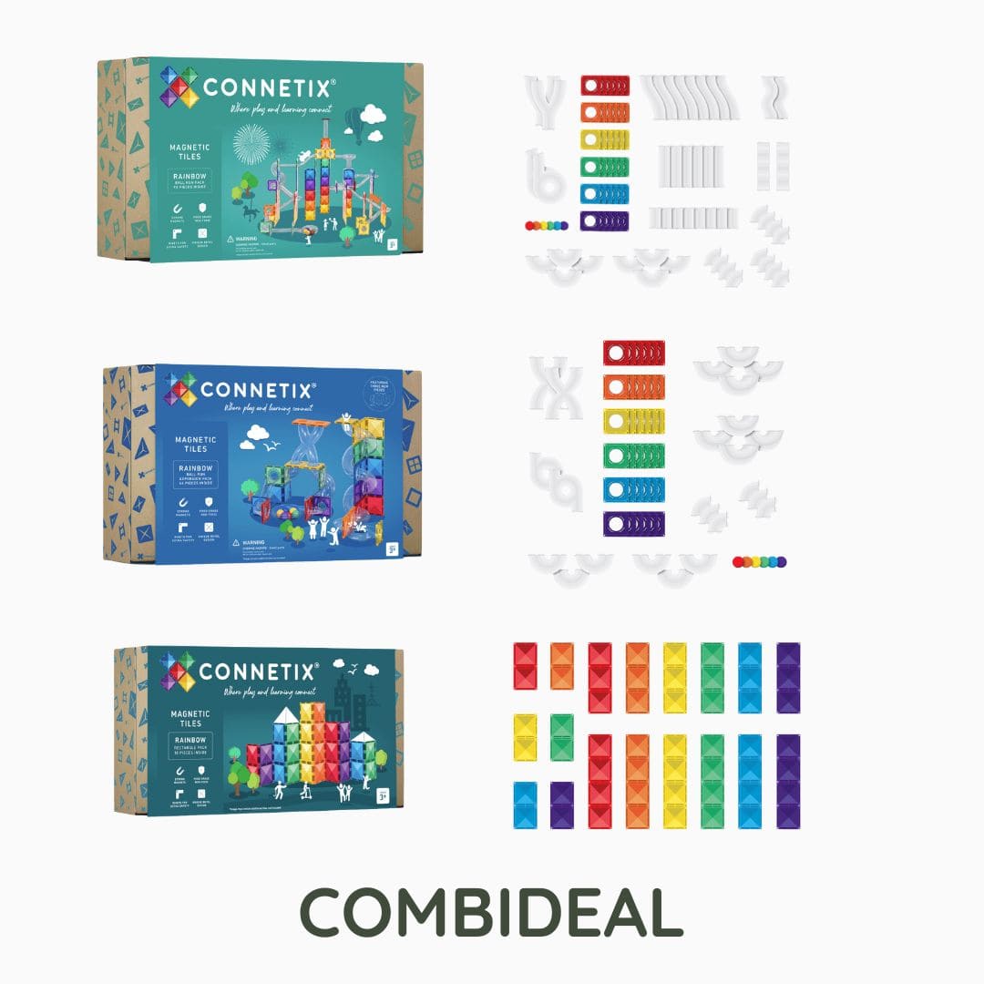 Connetix rainbow ball run actie set