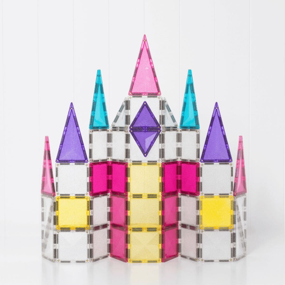 CONNETIX Tiles Unicorn pack met magnetische glitter tegels