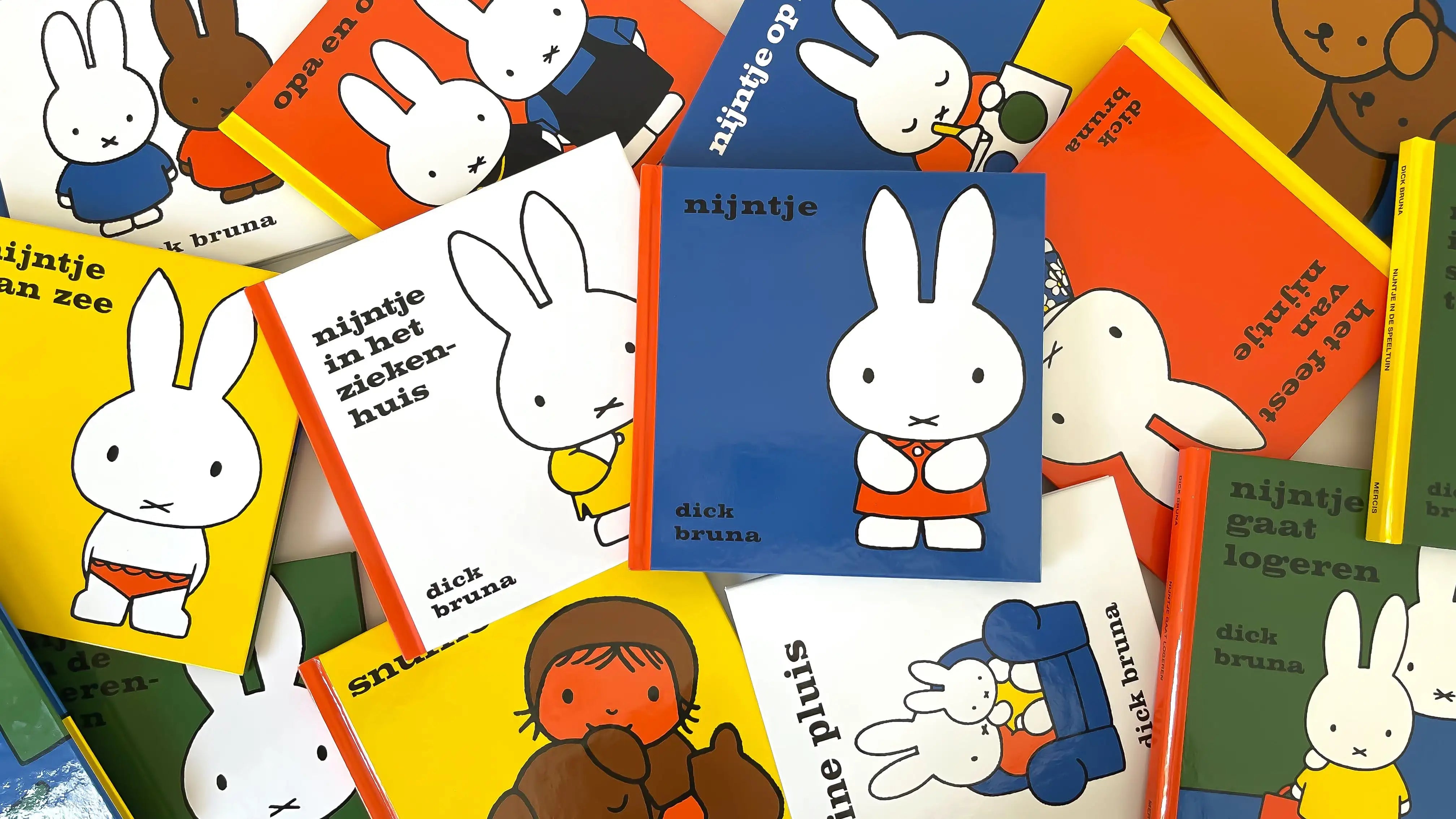 De leukste kinderboeken van Dick Bruna over de avonturen van Nijntje, haar familie Pluis en haar vriendjes en vriendinnetjes - Snuffie, Boris Beer en Nina