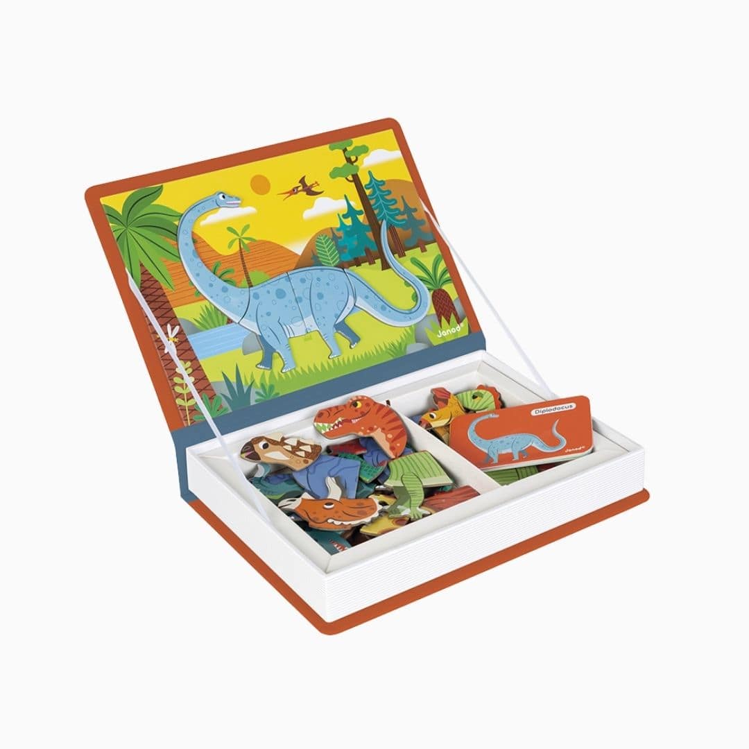 Janod magneetboek - dinosaurus