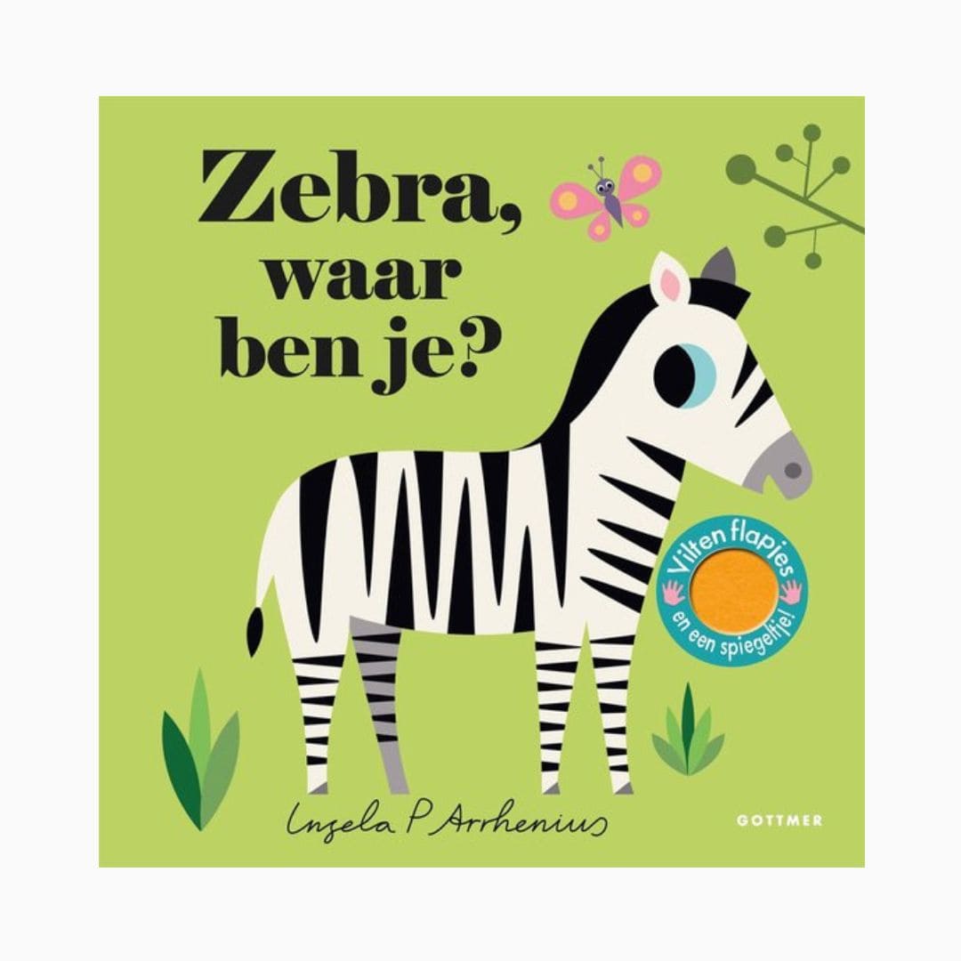 Zebra waar ben je? flapjesboek van karton van Ingela P Arrhenius

