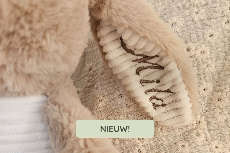 Flow Amsterdam hartslagknuffel nu gepersonaliseerd met naam bij Studio Bambacht!