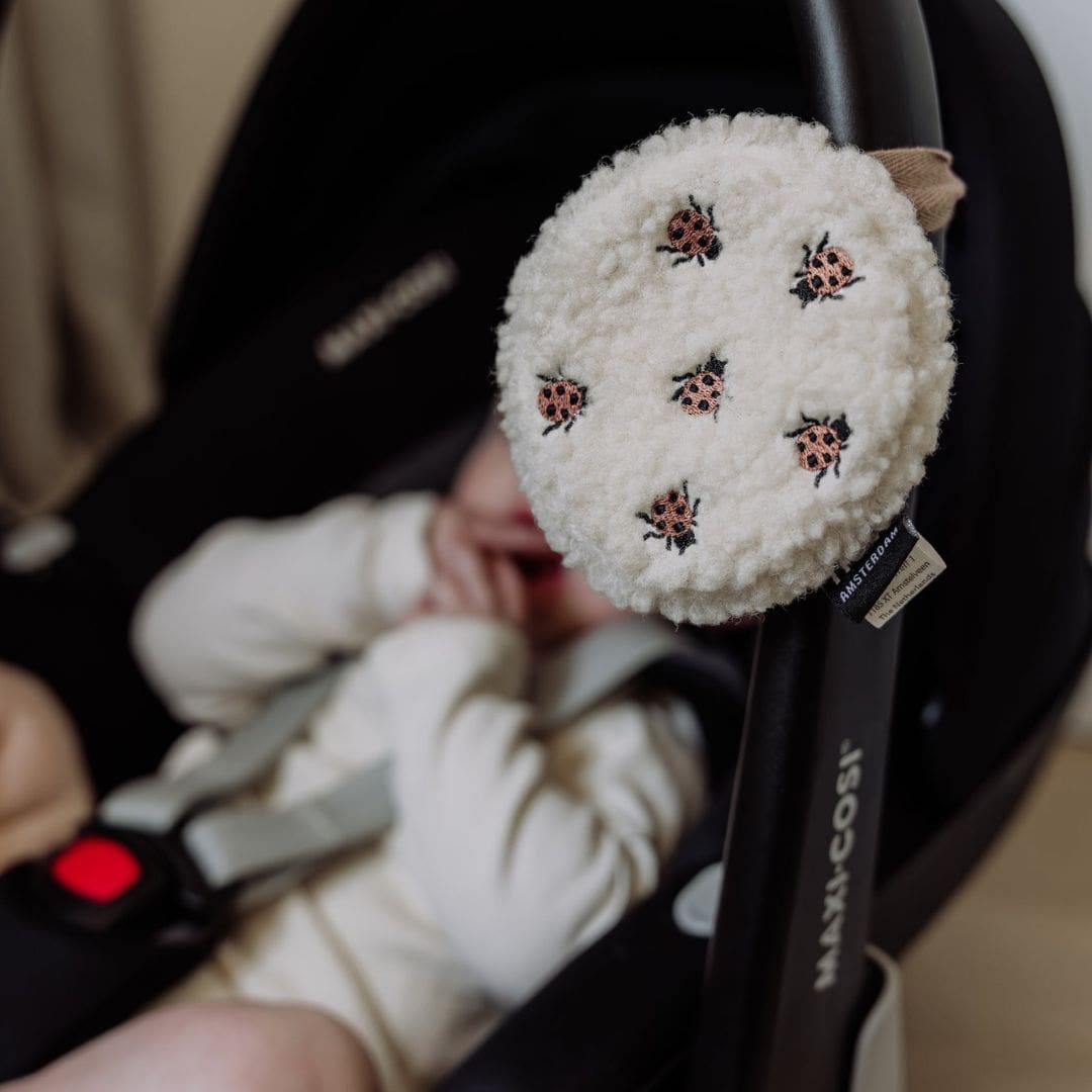 Flow Amsterdam hartslagknuffel voor onderweg Ted met lieveheersbeestjes