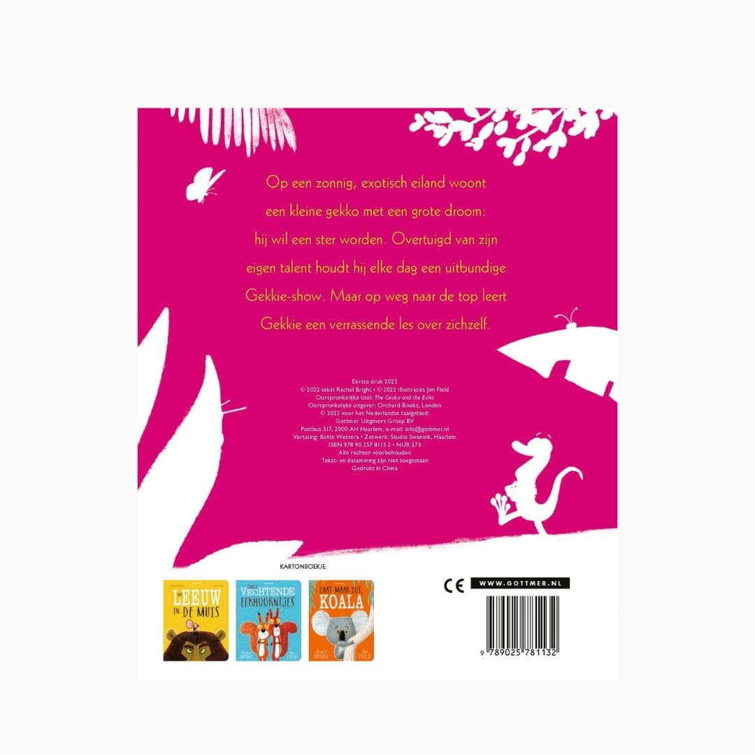 Gekkie de gekko kartonboekje van Rachel Bright