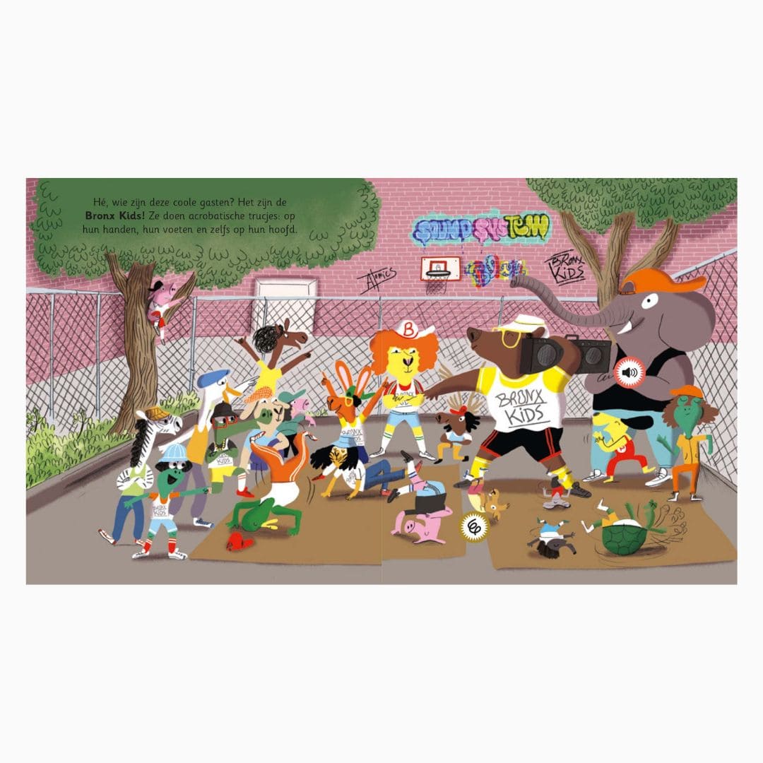 Geluidenboek Paco en de Hiphop van Magali le huch van uitgeverij gottmer