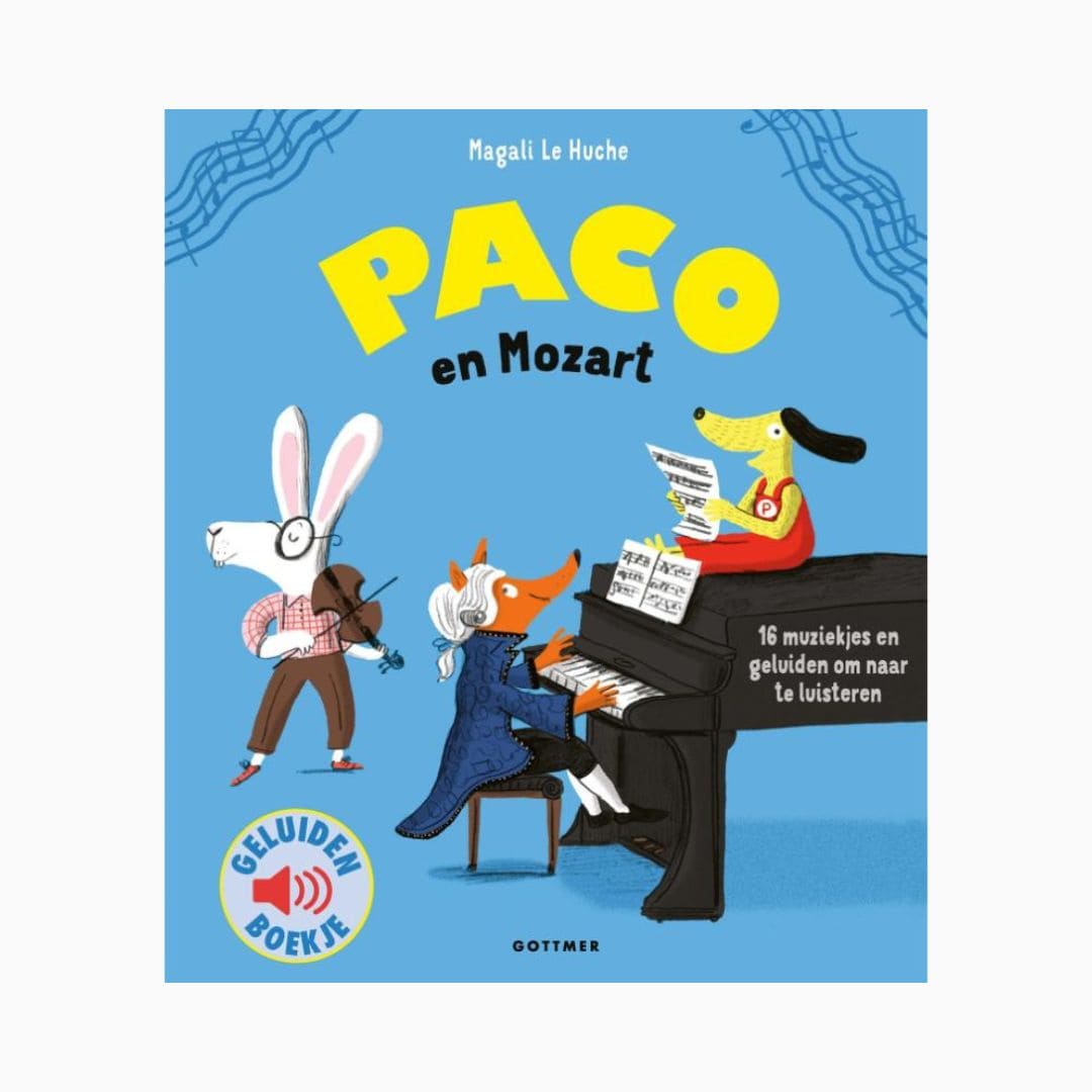 Geluidenboek Paco en Mozart van uitgeverij Gottmer