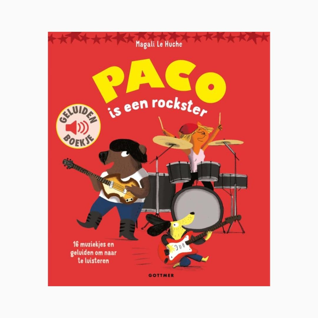Geluidenboek paco is een rockster van uitgeverij Gottmer