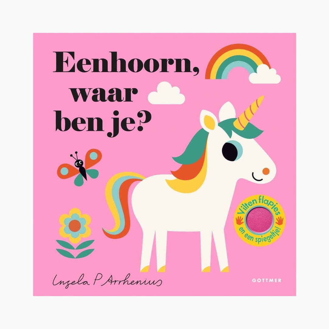 Gottmer kartonboekje met flapjes 'Eenhoorn, waar ben je?' van Ingela P Arrhenius