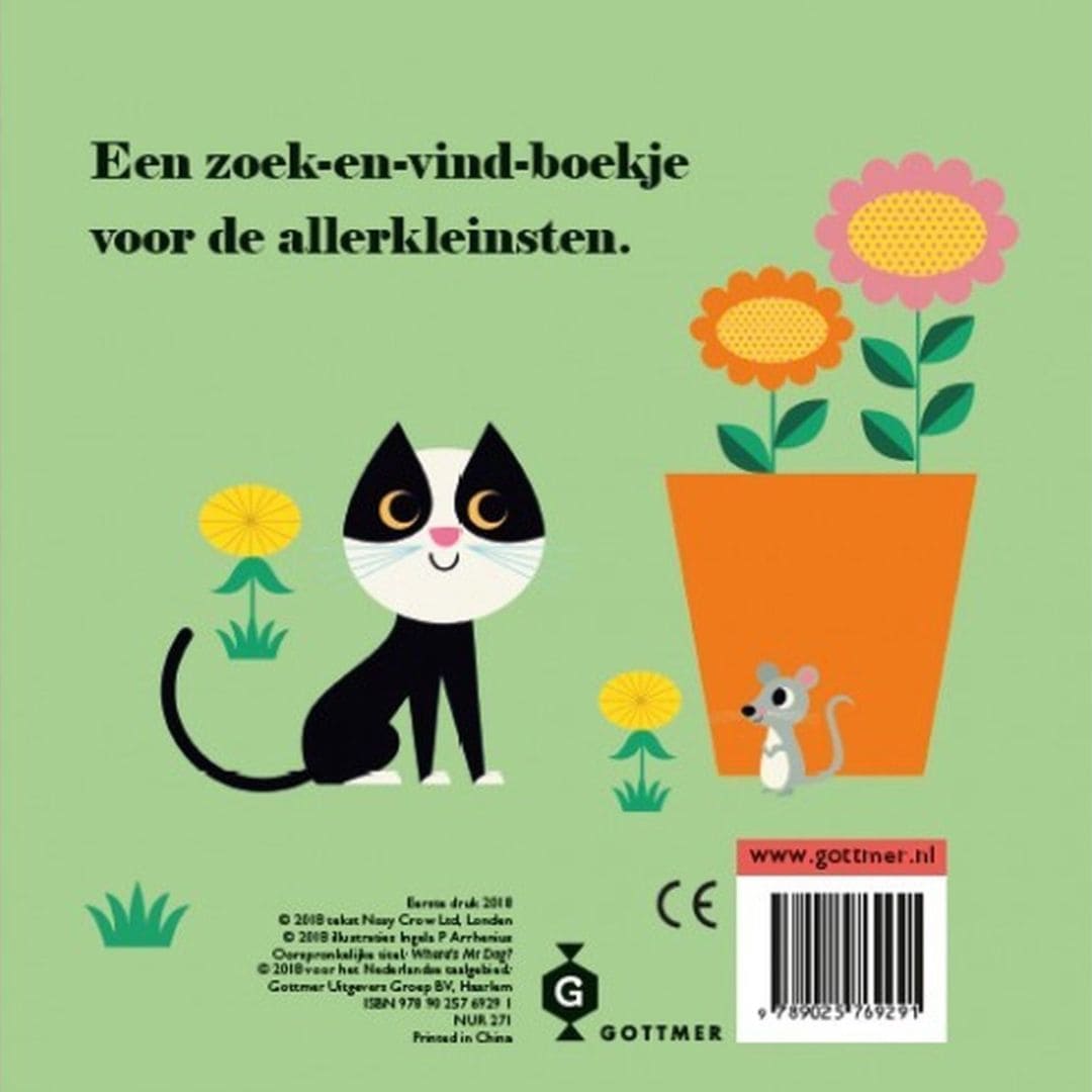 Gottmer kartonboekje met flapjes 'Hondje, waar ben je?' van Ingela p Arrhenius